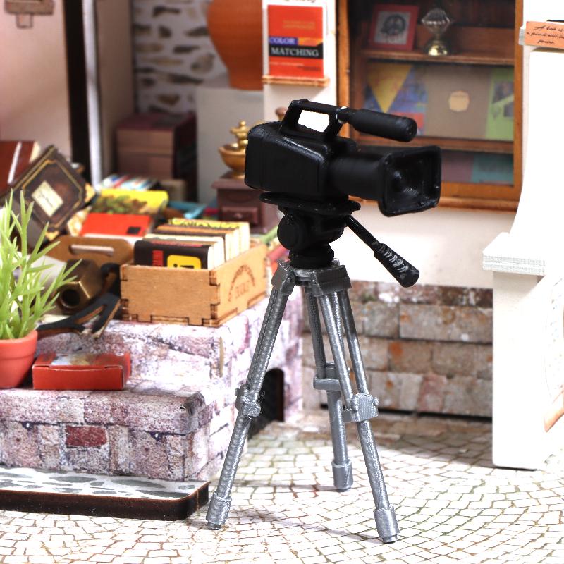 Photography Product - 미니 비디오 카메라 삼각대 모델 1:12