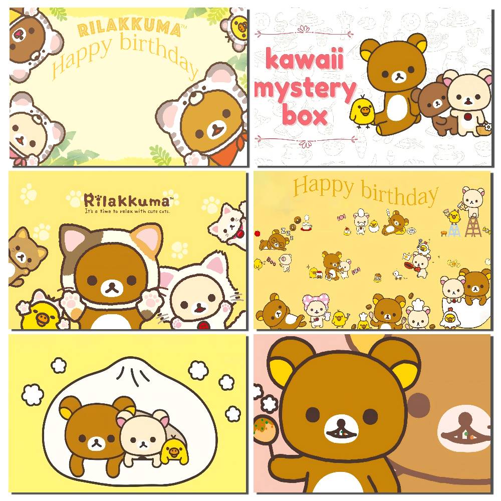 Photography Vintage Style - 1pc 귀여운 리락쿠마 만화 스타일 배경