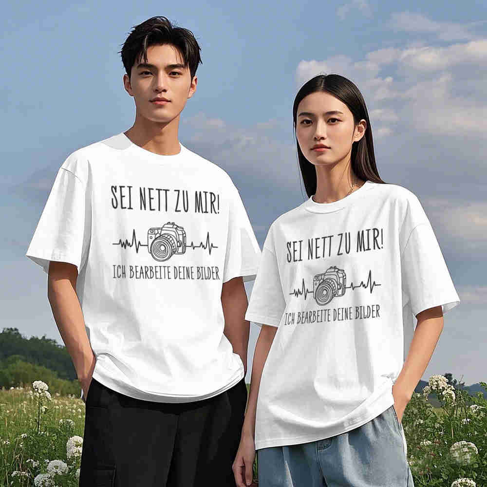 독일어 문구 카메라 심장박동 사진 명언 반팔 티셔츠 1 - Photography Quotes Short 리뷰 및 가격
